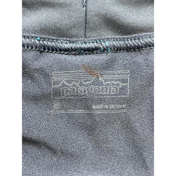 Patagonia Nine Trails Lined Blue Green Marble Pattern Running Shorts Womens S - Picture 7 of 9